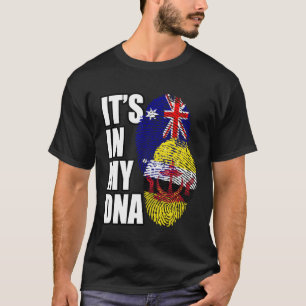 Bruneian And Australian Mix DNA Flag Heritage T-Shirt