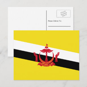 Bruneian Flag, Flag of Brunei Postcard