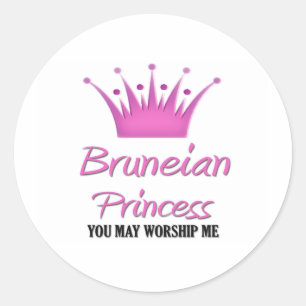 Bruneian Princess Classic Round Sticker