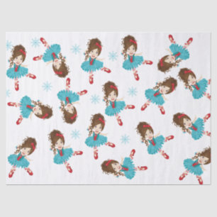 Brunette Ballerina Tissue Paper