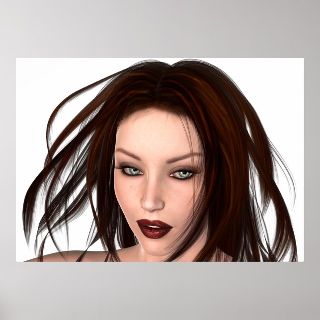 Brunette Beauty poster (Front)
