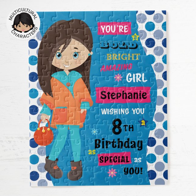 Brunette Birthday Girl Jigsaw Puzzle (Creator Uploaded)