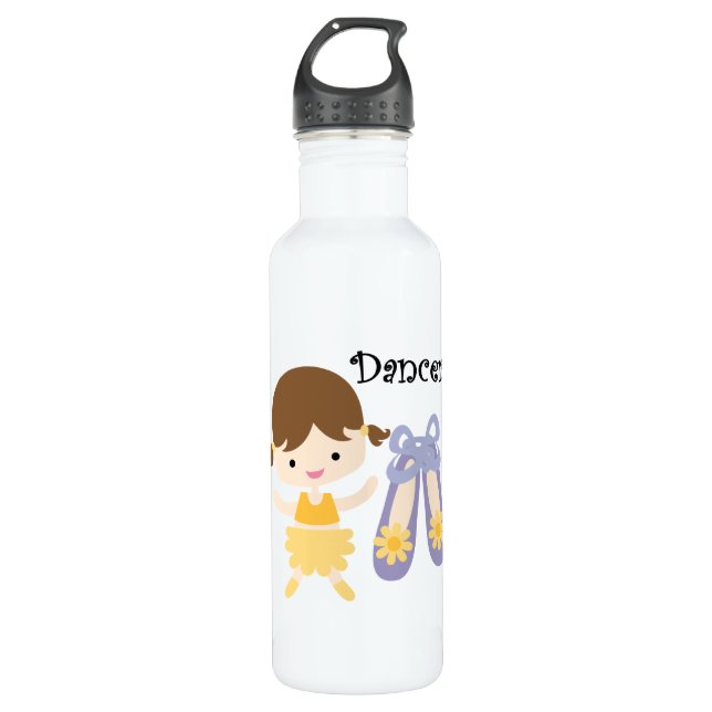 Brunette Dancer 710 Ml Water Bottle (Front)