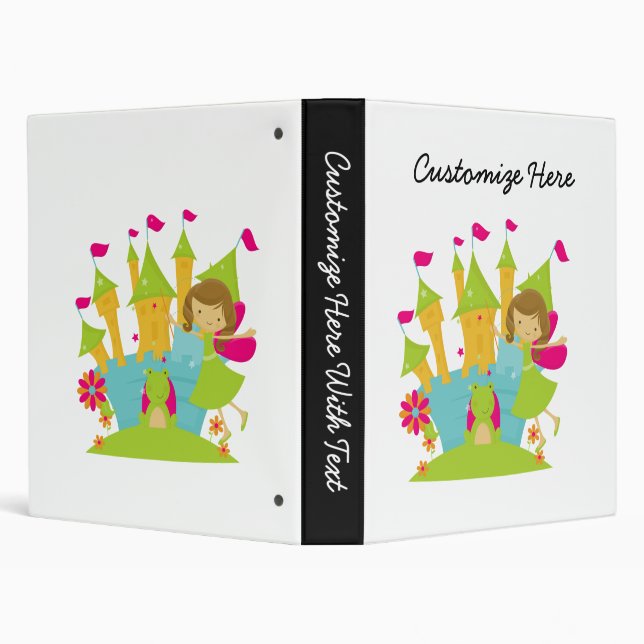 Brunette Fairy Princess Binder (Background)