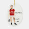 Brunette Female Lacrosse Player In Red And White