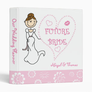 Brunette Future Bride Wedding Planner Binder