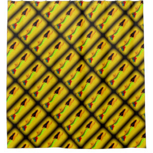 brunette mermaids swimming upwards pattern