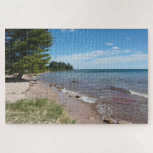 Brunette Park Shoreline — Lake Superior, Michigan Jigsaw Puzzle