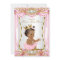 Brunette Princess Baby Shower Pink Silk dark