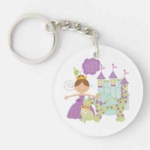Brunette Princess Keychain