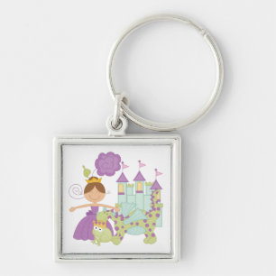 Brunette Princess Keychain