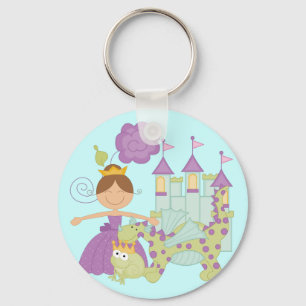 Brunette Princess Keychain
