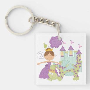 Brunette Princess Keychain