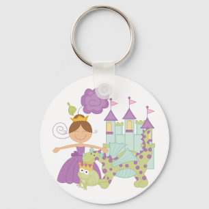 Brunette Princess Keychain