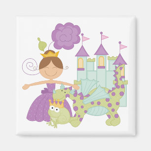 Brunette Princess Magnet