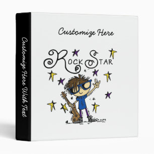 Brunette Rock Star Binder