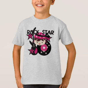 Brunette Rock Star Girl T-Shirt