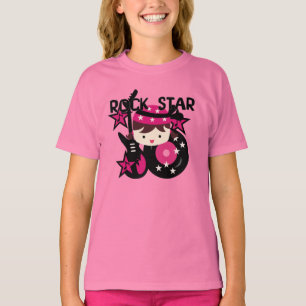 Brunette Rock Star Girl T-Shirt