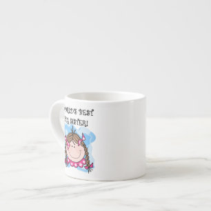 Brunette World's Best Big Sister Gifts Espresso Cup