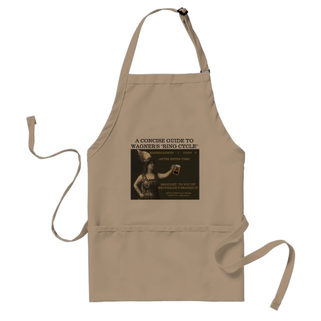 BRUNHILDE'S BRAUHAUS CONCISE GUIDE TO WAGNER STANDARD APRON (Front)