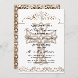 Brunissez les invitations croisées de la première