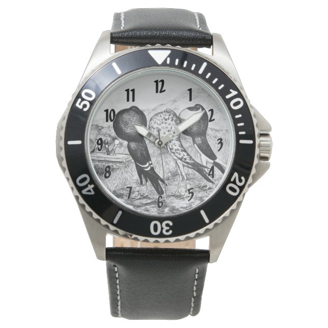 Brunner Pouter Pigeons Watch (Front)