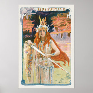 Brunnhild L'Estampe Moderne by Gaston Bussière Poster
