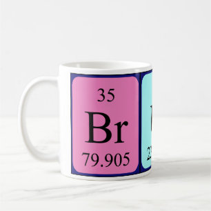 Bruno periodic table name mug