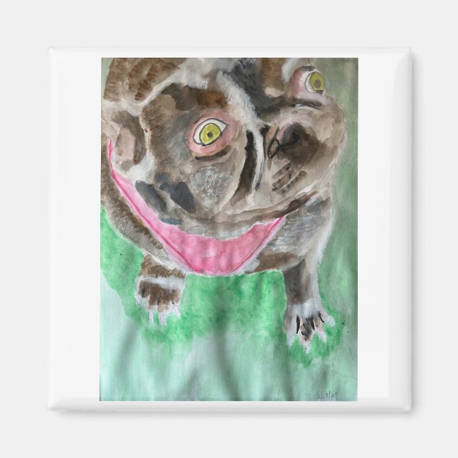 Bruno the bulldog magnet (Front)