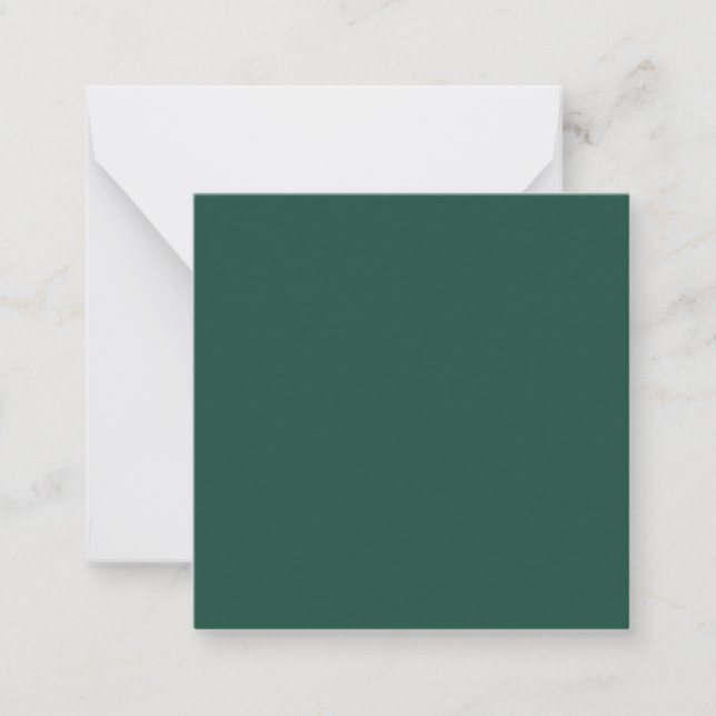 Brunswick Green Solid Colour Card (Front)