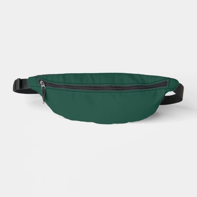 Brunswick Green Solid Colour Fanny Pack (Front)