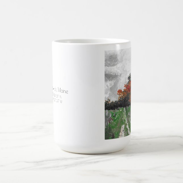 Brunswick Maine, Cimetière, Grande Mug De Café (Centre)