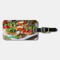 Bruschetta Antipasti with beans and arugula,