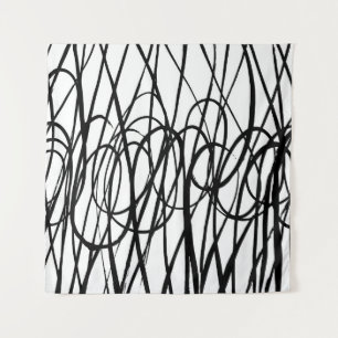 Brush abstract pattern. Grunge texture. Background Tapestry