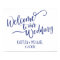 Brush Calligraphy Wedding Welcome Sign- Royal Blue