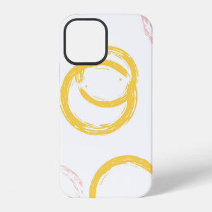 Brush Circle. Vintage Seamless Pattern. Colourful  iPhone 12 Case