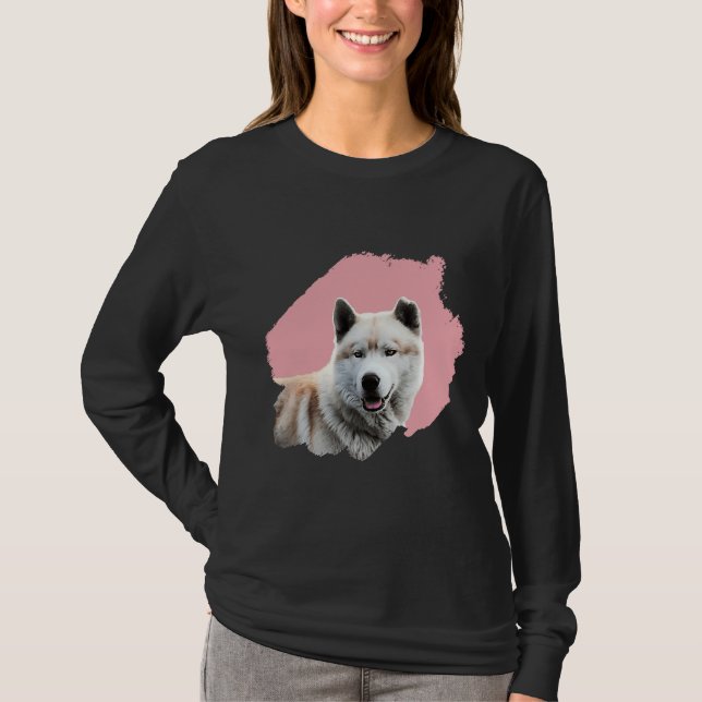 Brush Dog Husky T-Shirt (Front)