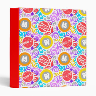 Brush Floss Dental Painterly Abstract Binder