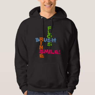Brush Floss Rinse Smile Hoodie