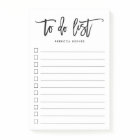 Brush Lettered Personalized To Do List