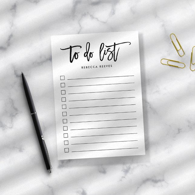 Brush Lettered Personalized To Do List Post-it Notes (Creator Uploaded)