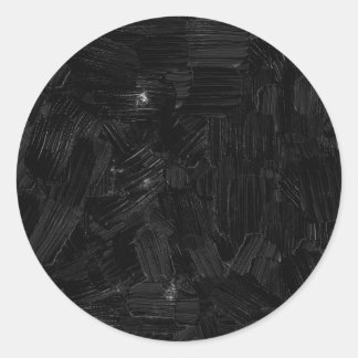 brush paint classic round sticker