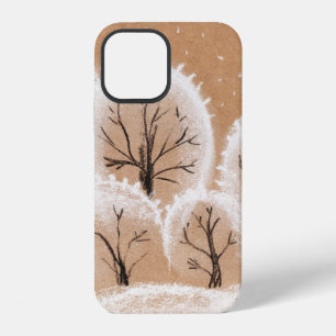 Brush painting. Artistic canvas. Oil art. iPhone 12 Case