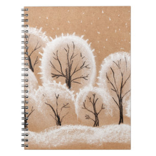 Brush painting. Artistic canvas. Oil art. Notebook