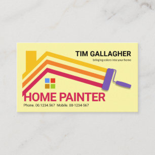 Brush Painting Home Paint Lines Business Card