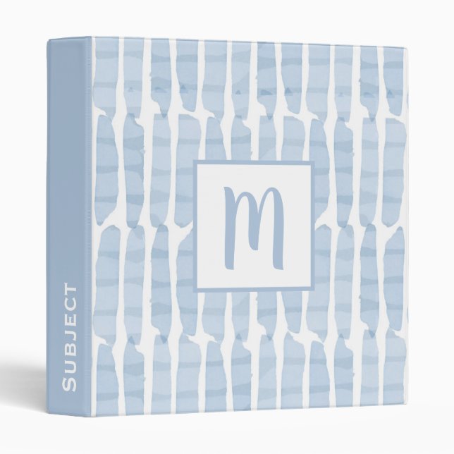 Brush Papyrus Blue Binder (Front/Spine)