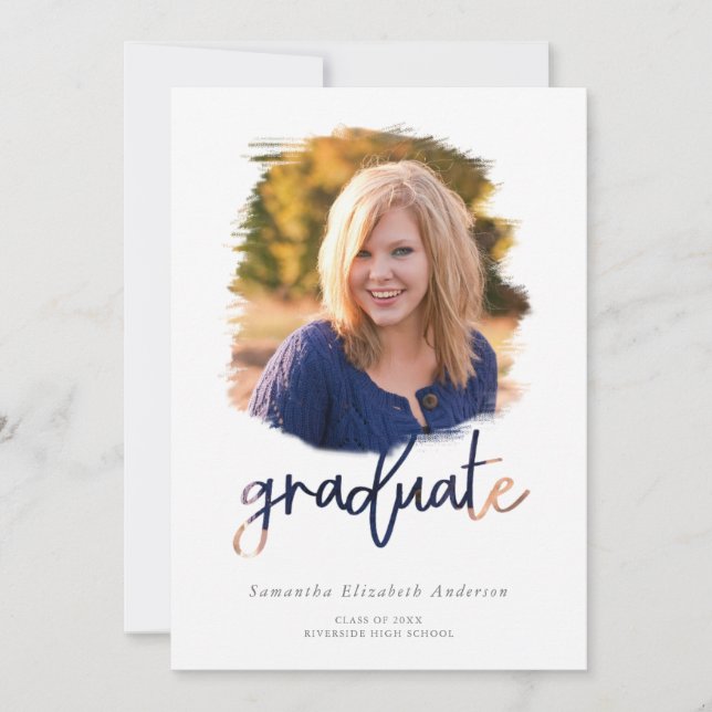 Brush Photo 2025 Graduate Graduation Party (Front)