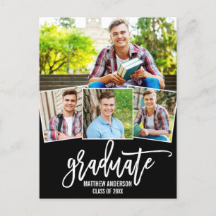 Brush Script 4 Faire-part de graduation photo