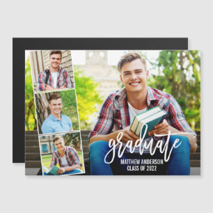 Brush Script 4 Faire-part de graduation photo