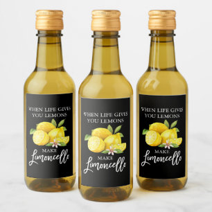 Brush Script Limoncello Black Mini Étiquette boute